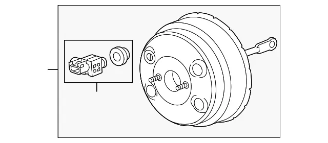 Power Brake Booster Assembly - GM (22807708) - view 3