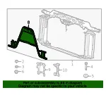 Front End Sheet Metal Radiator Opening Brace - GM (22825906) - view 7