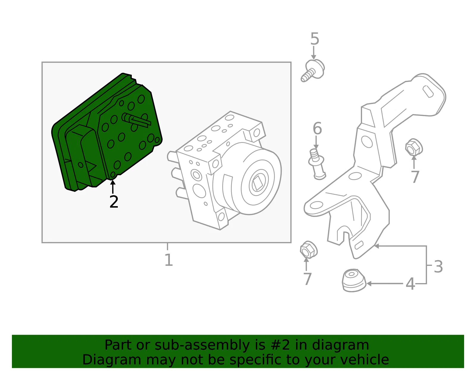 Electronic Brake Control Module with 3 Bolts - GM (23295889) - view 6