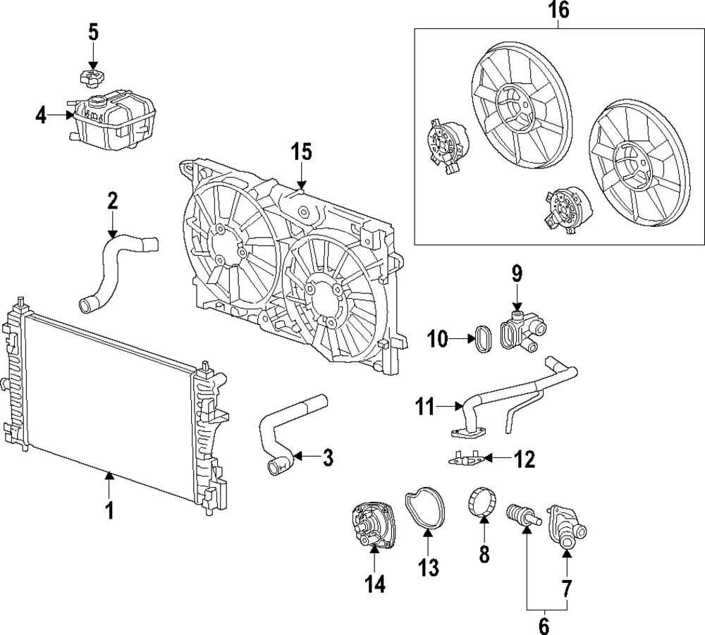 Radiator - GM (22942965) - view 2