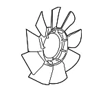 Engine Cooling Fan Blade - GM (22970073) - view 5