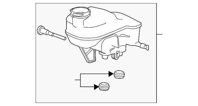 Brake Master Cylinder Reservoir - GM (22986917) - view 3