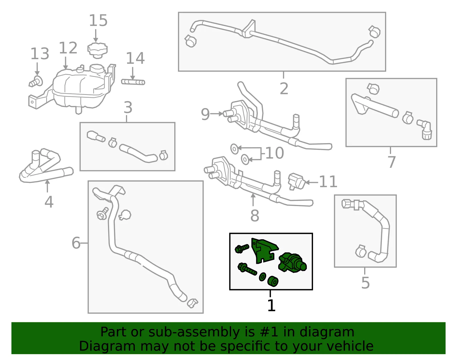 Heater Coolant Pump - GM (23111223) - view 3