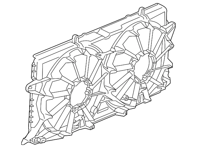 Engine Cooling Fan Rear Shroud - GM (23123635) - view 3