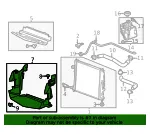 Lower Radiator Air Baffle - GM (23124766) - view 6