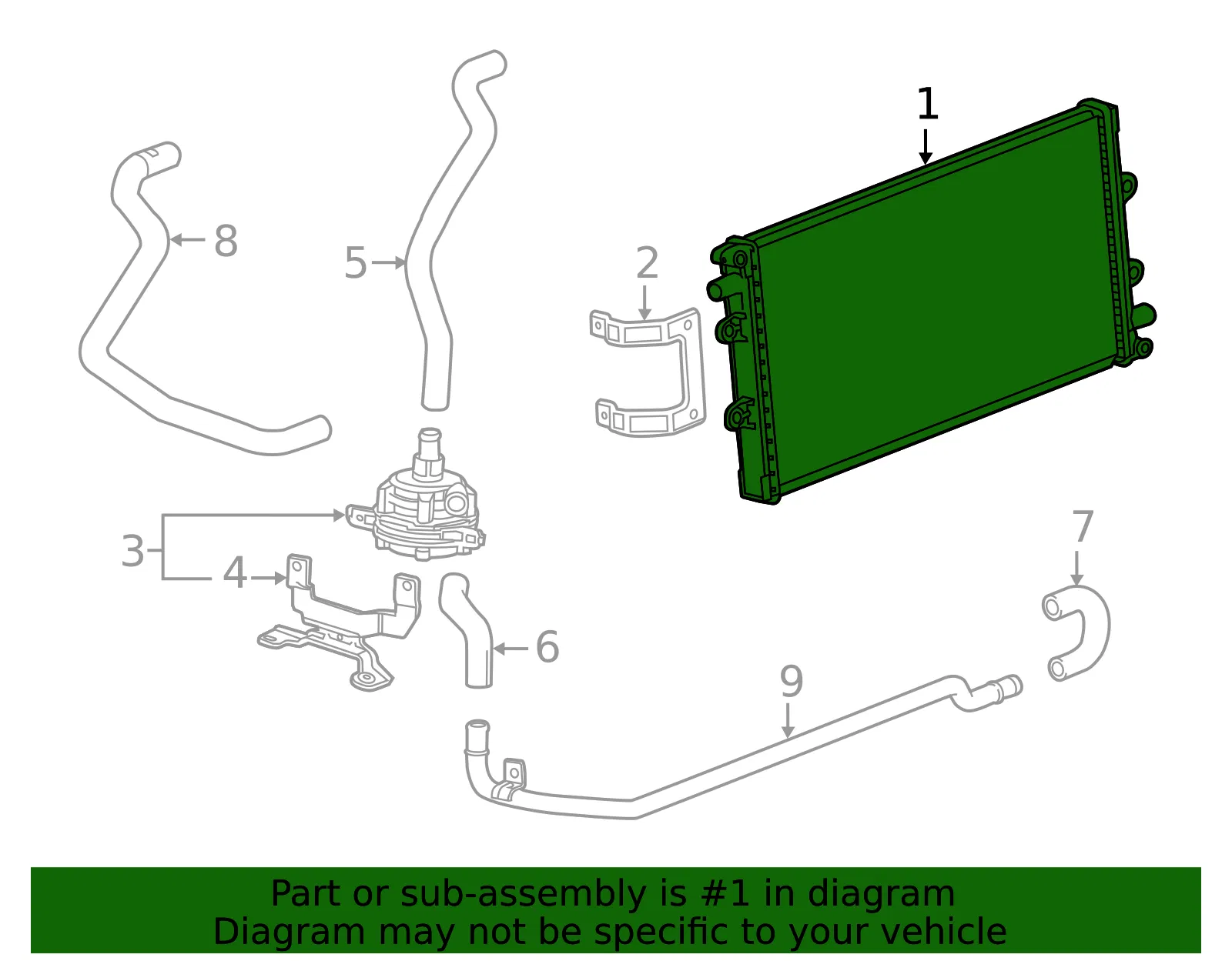 Intercooler Radiator - GM (23194682) - view 4