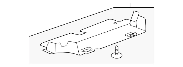 Lower Radiator Air Baffle - GM (23486244) - view 2