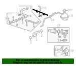Radiator Surge Tank Outlet Pipe - GM (23253745) - view 6