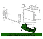 Lower Radiator Air Baffle - GM (23291713) - view 6