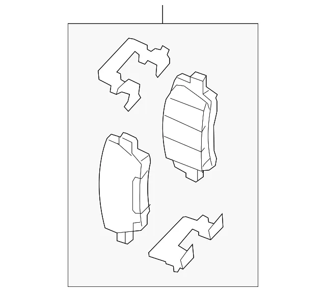 Disc Brake Pad Set - GM (86804590)