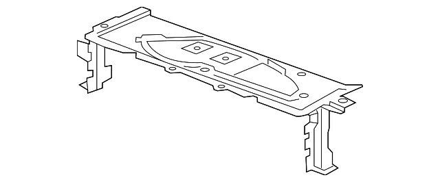 Upper Radiator Air Baffle - GM (23331066) - view 2