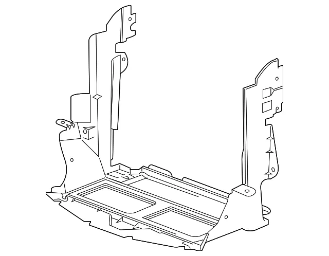 Lower Radiator Air Baffle - GM (23336479) - view 3
