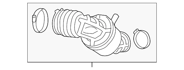 Air Cleaner Outlet Duct - GM (23344071) - view 2