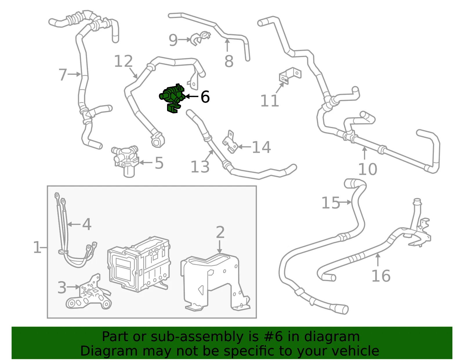 Heater Coolant Pump - GM (23353644) - view 3