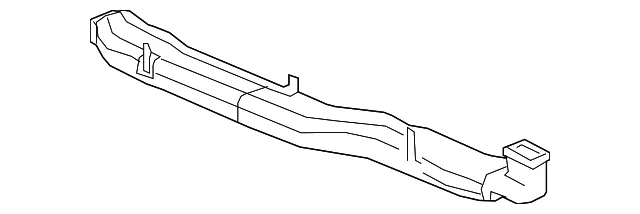 Auxiliary Air Conditioning Air Outlet Center Duct - GM (23366315) - view 2