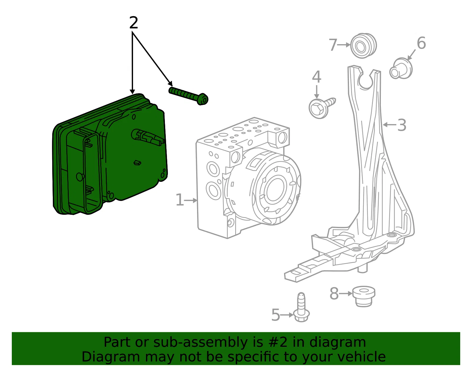 Electronic Brake Control Module Assembly - GM (23368390) - view 7