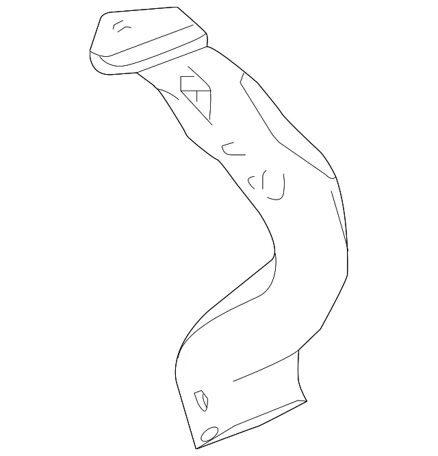 Auxiliary Air Conditioning Air Lower Duct - GM (23447368) - view 2