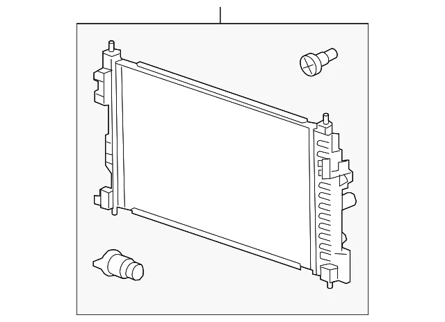 Radiator - GM (23453634) - view 2