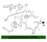 Heater Outlet Hose Bolt - GM (23462398) - view 5
