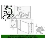Air Conditioning Compressor and Condenser Hose - GM (84911259) - view 7