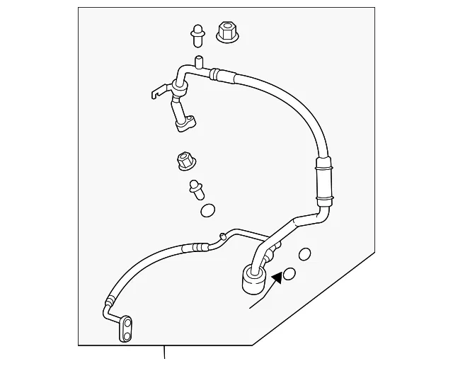 Air Conditioning Compressor and Condenser Hose - GM (84911259) - view 4