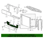 Lower Radiator Air Baffle - GM (23493655) - view 5