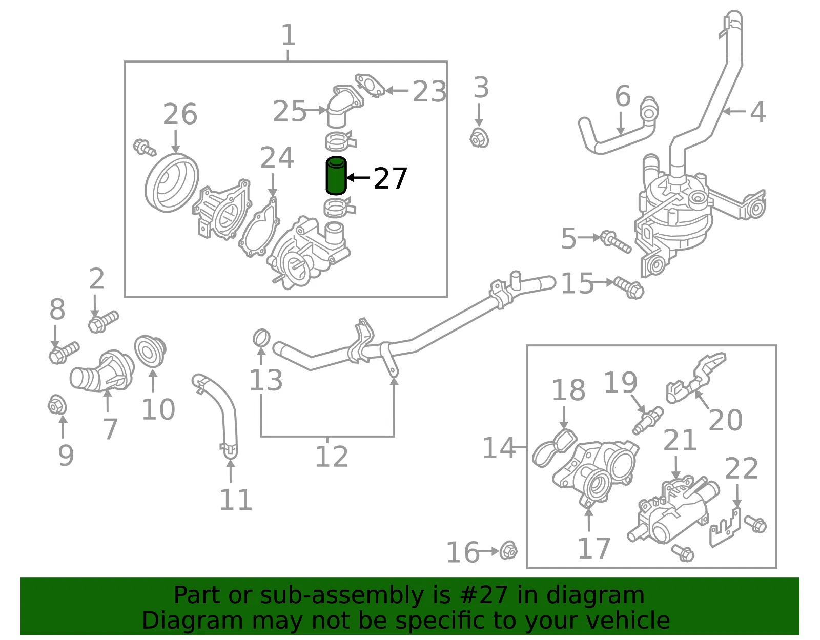 Hoses - Kia (25132-03HB0) - view 2