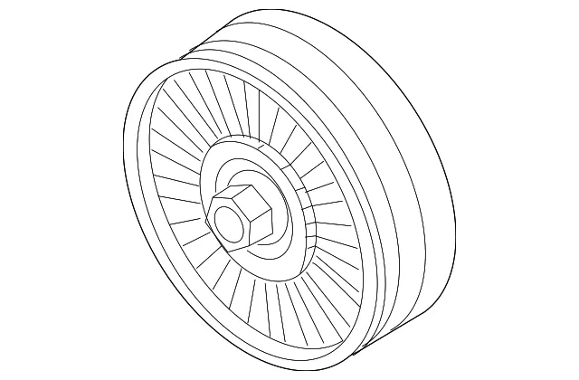 A/C Compressor Belt Idler Pulley Assembly - ACDelco (25180907)