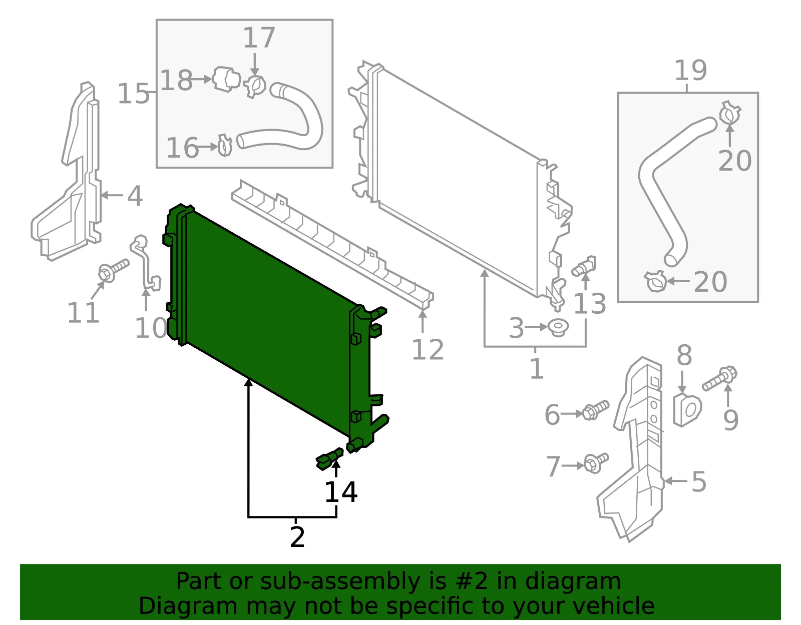 Radiator Assembly - Kia (25308-G2000) - view 2