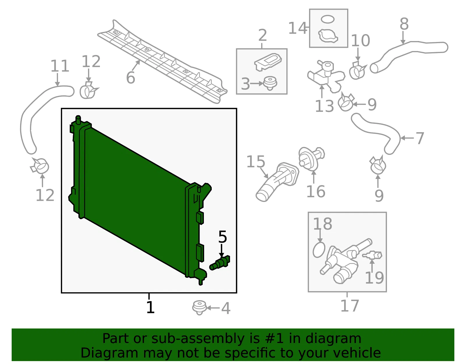 Radiator Assembly - Kia (25310-1R010) - view 2
