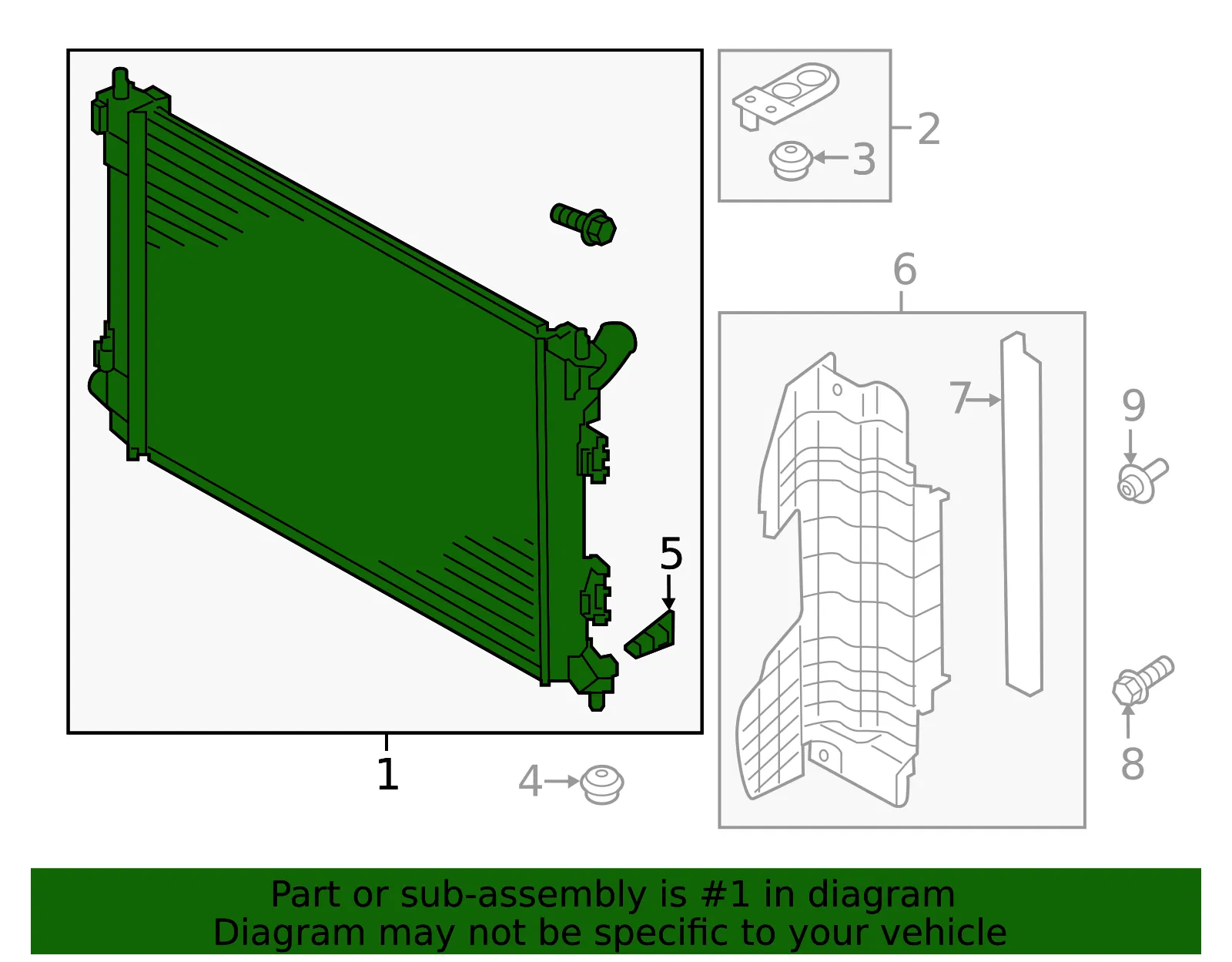 Radiator - Kia (25310-3X550) - view 2