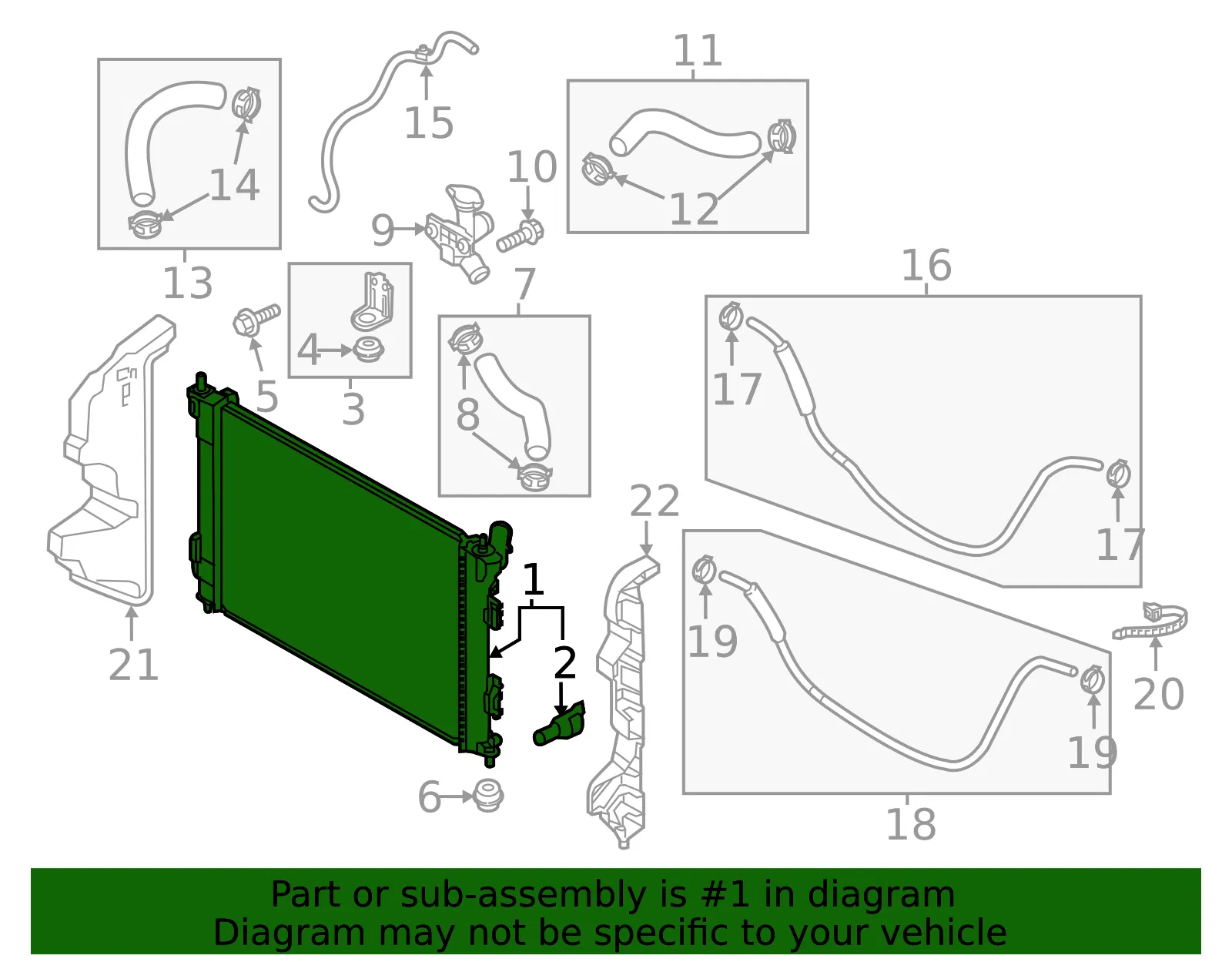 Radiator Assembly - Kia (25310-B2000) - view 2