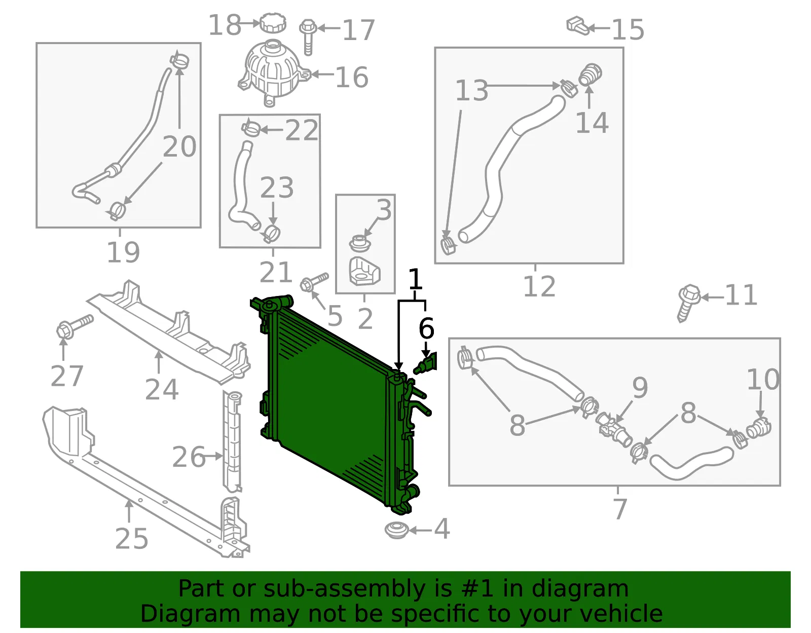 Radiator Assembly - Kia (25310-D3310) - view 2