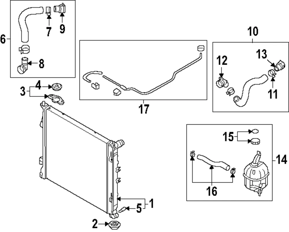 Radiator Assembly - Kia (25310-ES100)