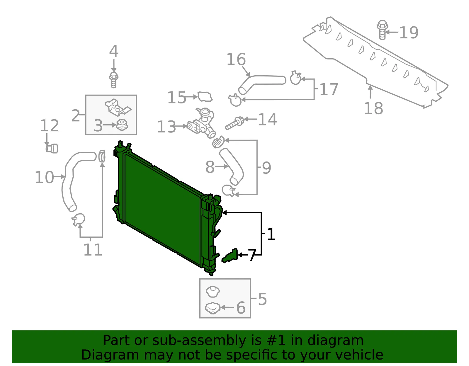 Radiator Assembly - Kia (25310-H9050) - view 2