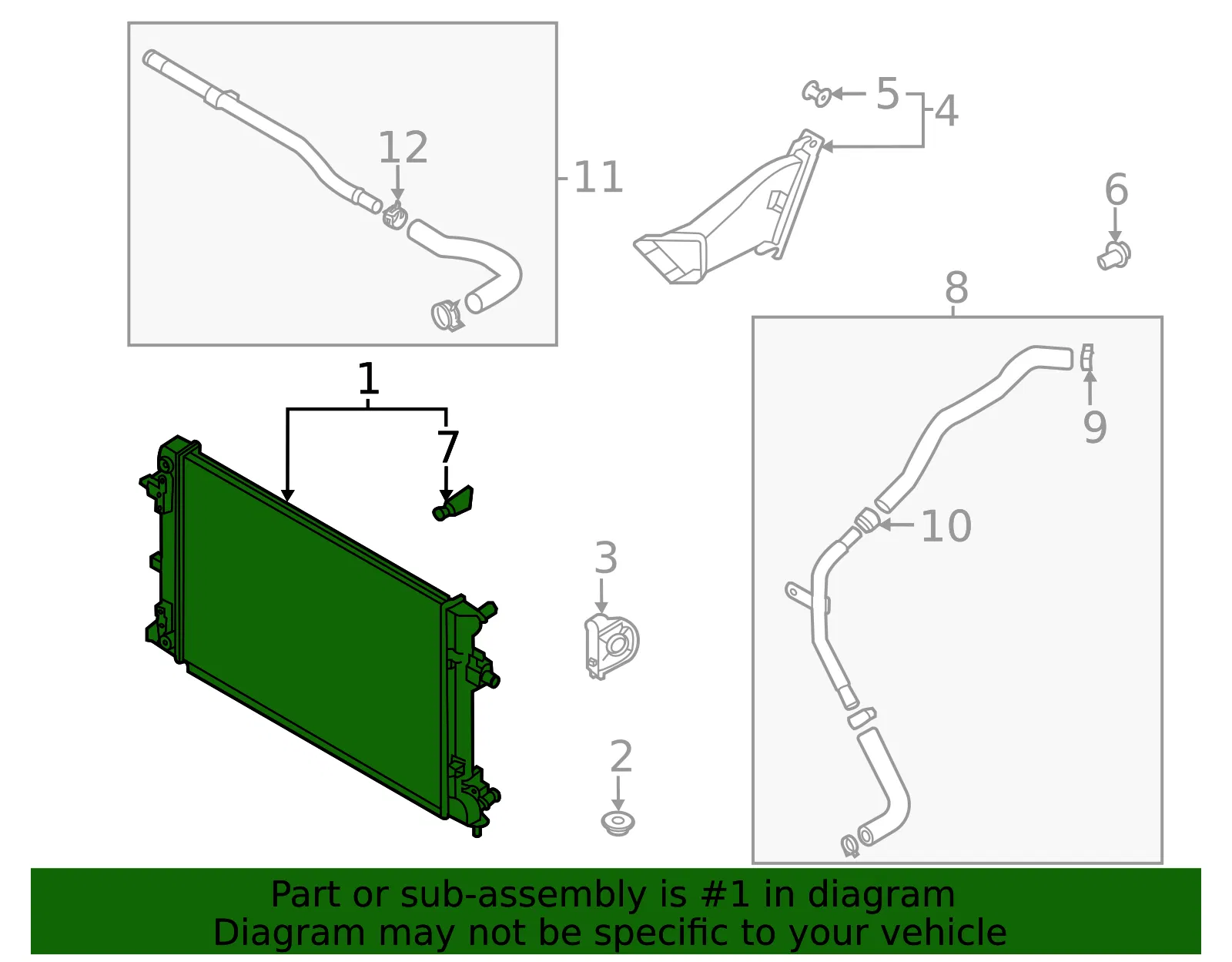 Radiator Assembly - Kia (25310-K4010) - view 2