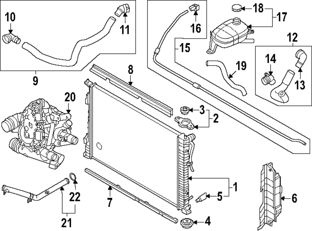 Radiator Support Baffle - Kia (29136-L2AA0)