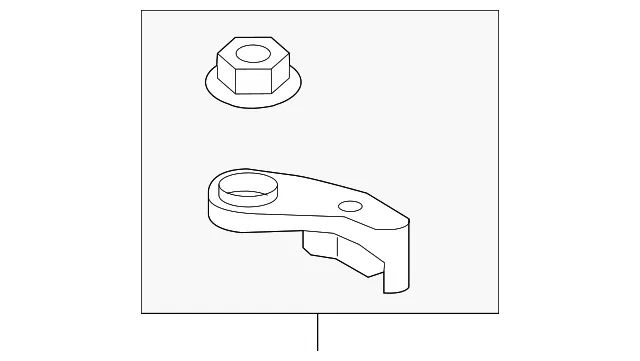 Radiator Assembly Upper Bracket - Driver's Side (LH) - Kia (25332-C5800)