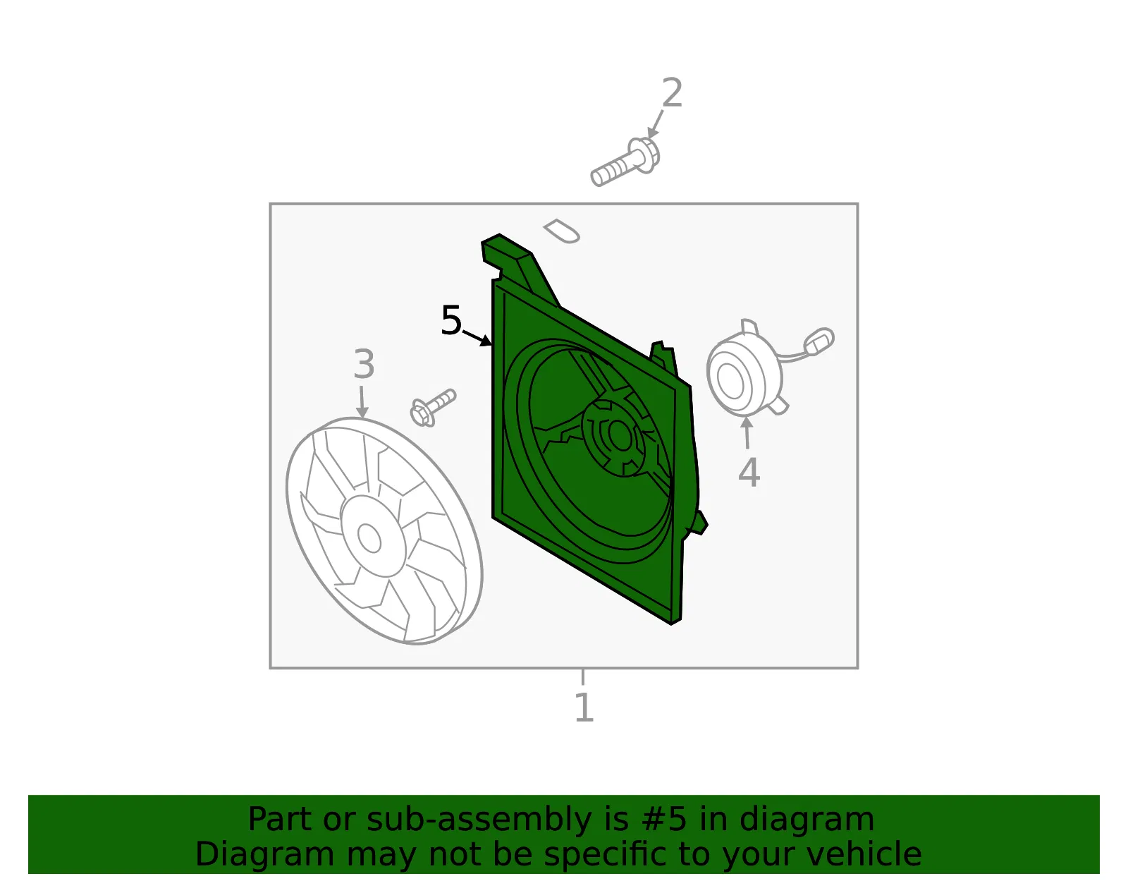 Cooling Shroud - Kia (25350-2F000) - view 2