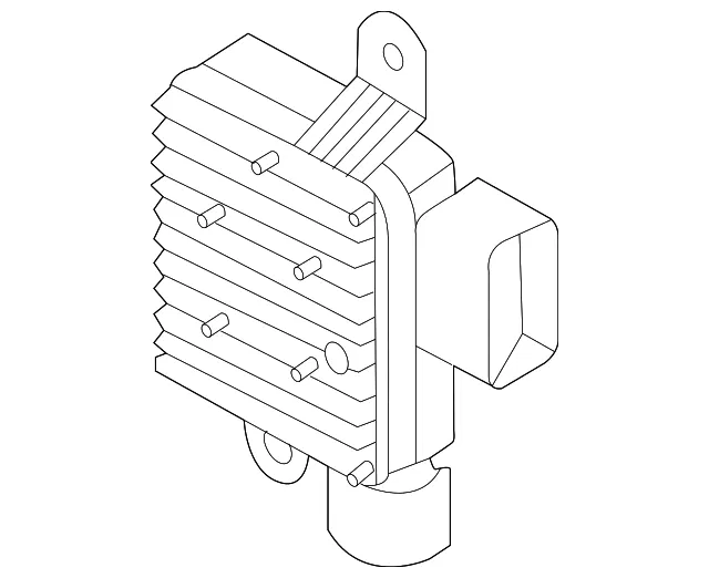 Engine Cooling Fan Resistor - Kia (25385-B5300)