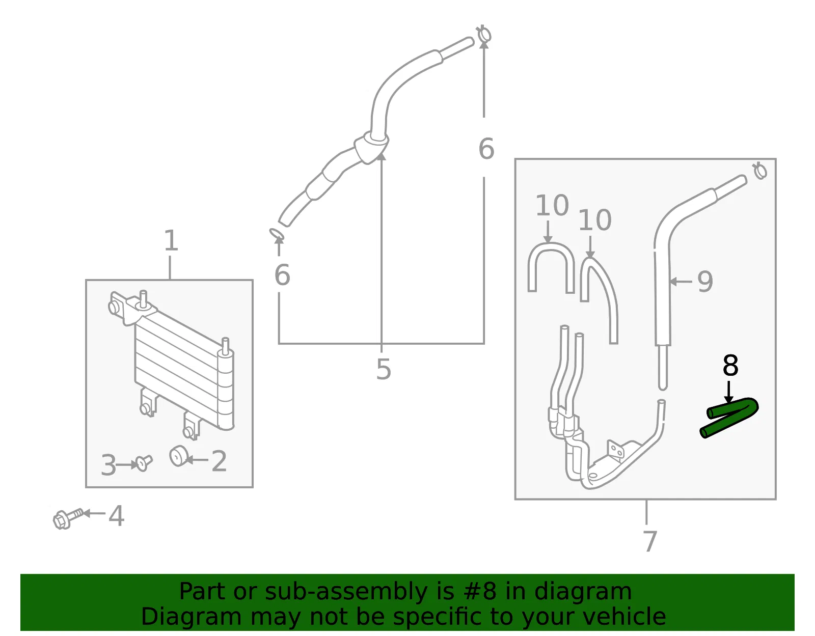 Radiator Hose - Kia (25420-3A100AAA) - view 2