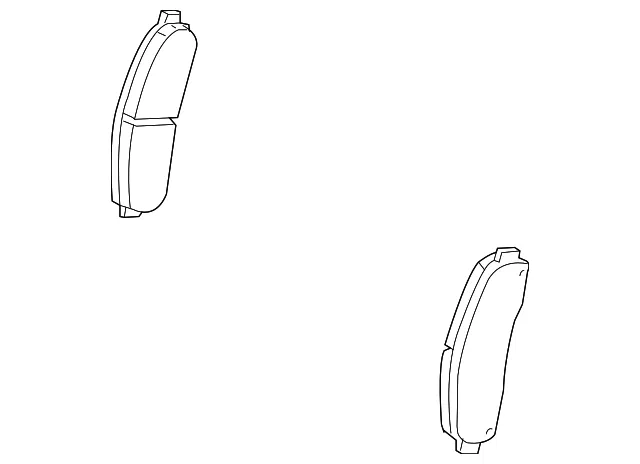 Front Disc Brake Pad Set with Clips, Shims and Lubricant - GM (25809846) - view 2