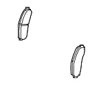 Front Disc Brake Pad Set with Clips, Shims and Lubricant - GM (25809846) - view 5