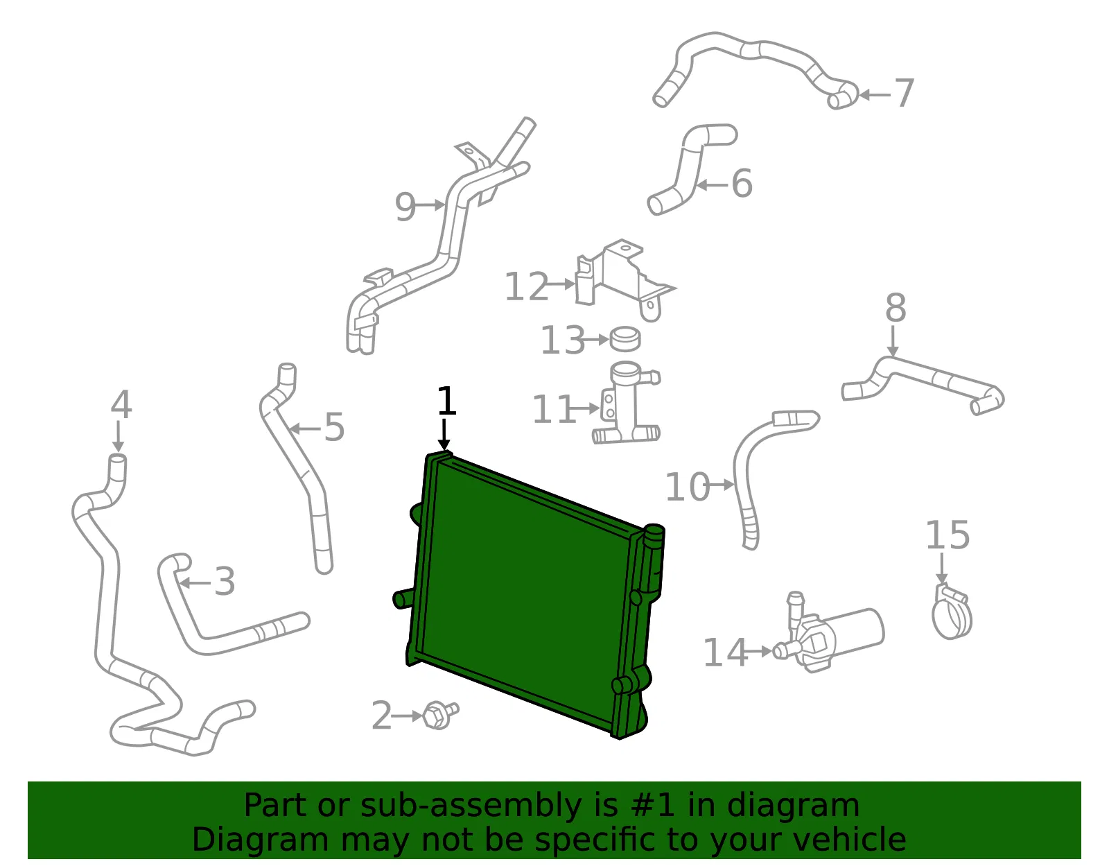 Intercooler Radiator - GM (25876663) - view 3