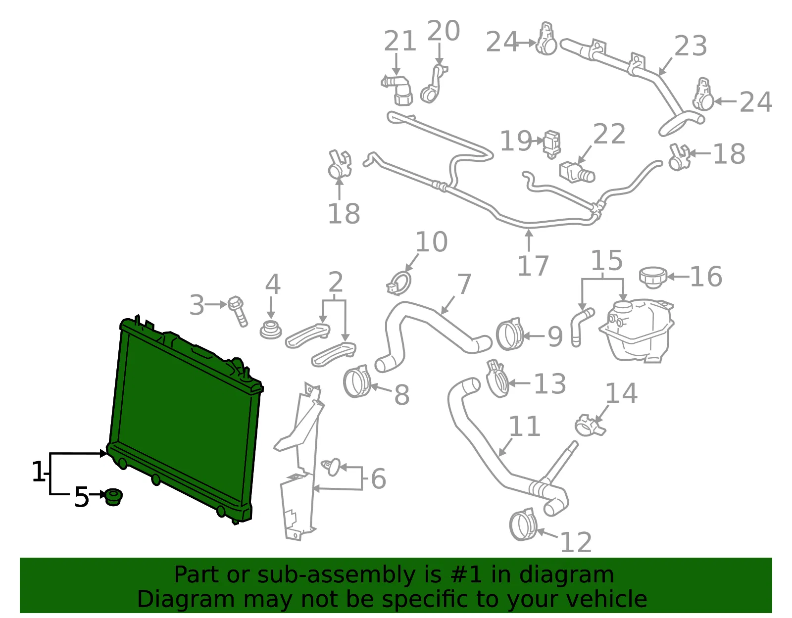 Radiator - GM (25887194) - view 11