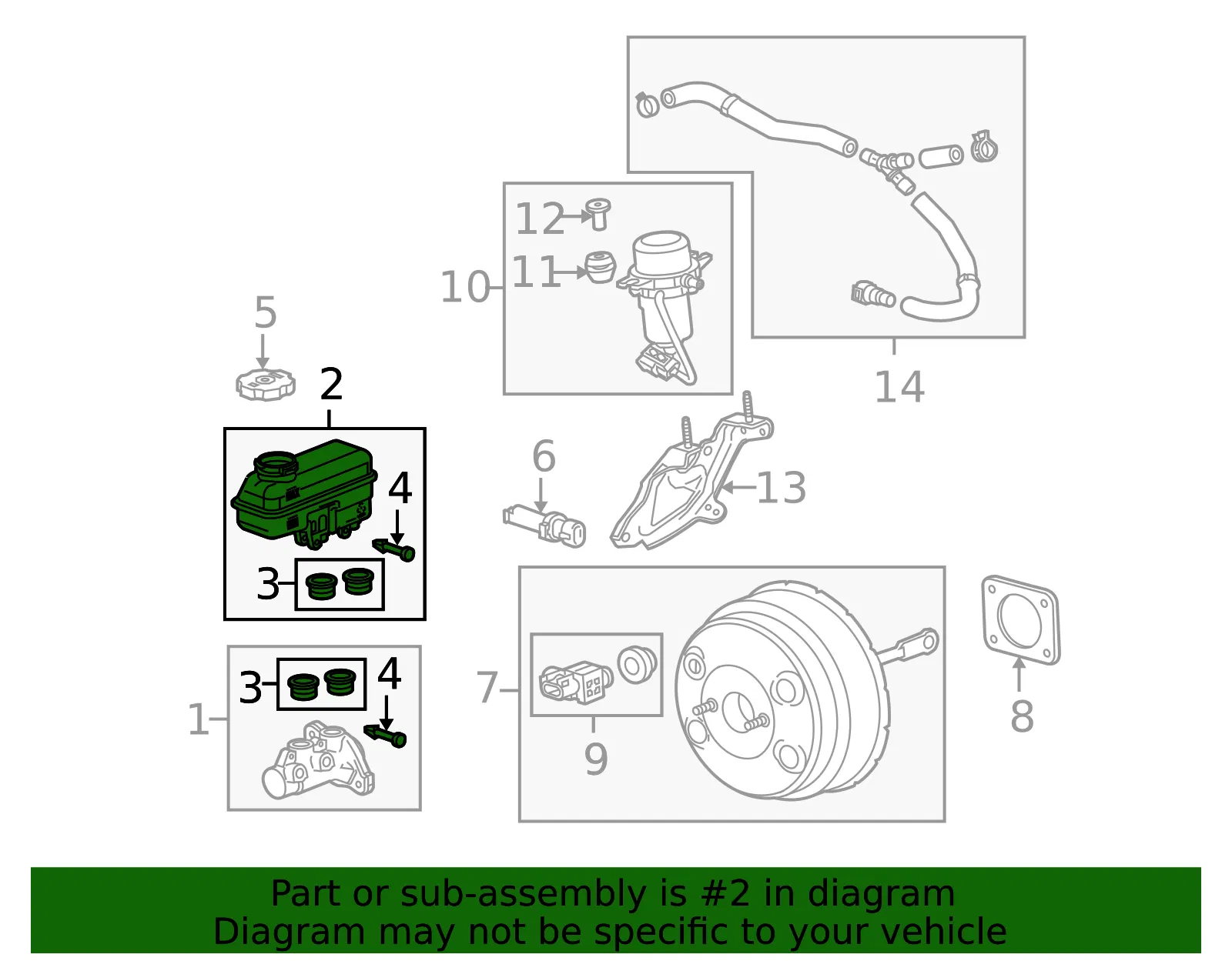 Brake Master Cylinder Reservoir - GM (25933427) - view 4