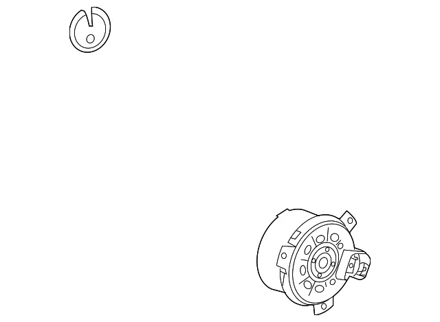 Engine Cooling Fan Motor - GM (25952813) - view 3
