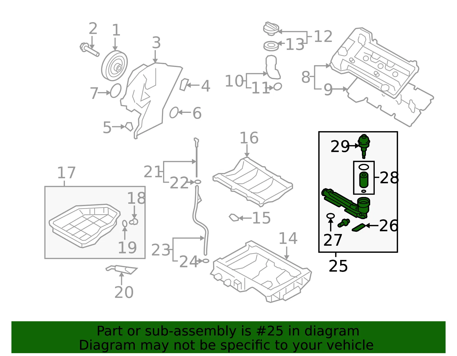 Complete Assembly-Oil Fi - Kia (26300-3C261) - view 2