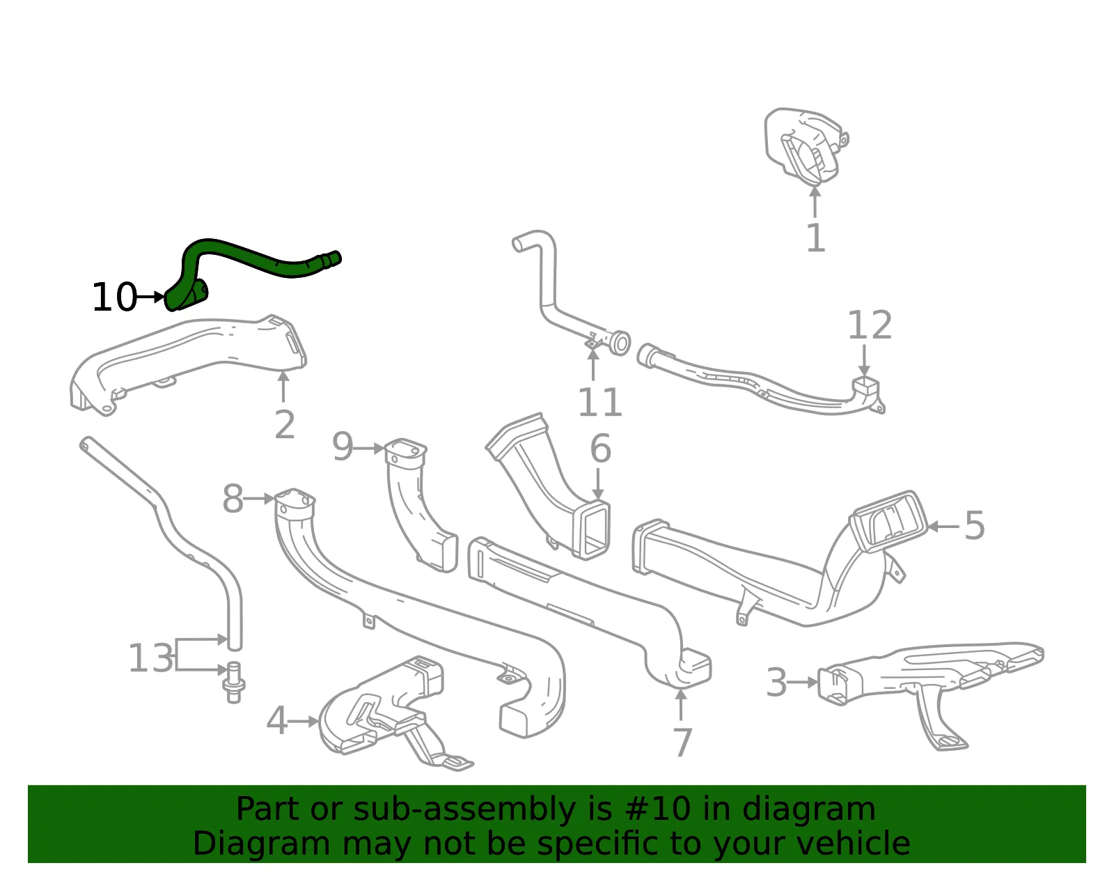 Air Outlet Duct - GM (26577088) - view 3