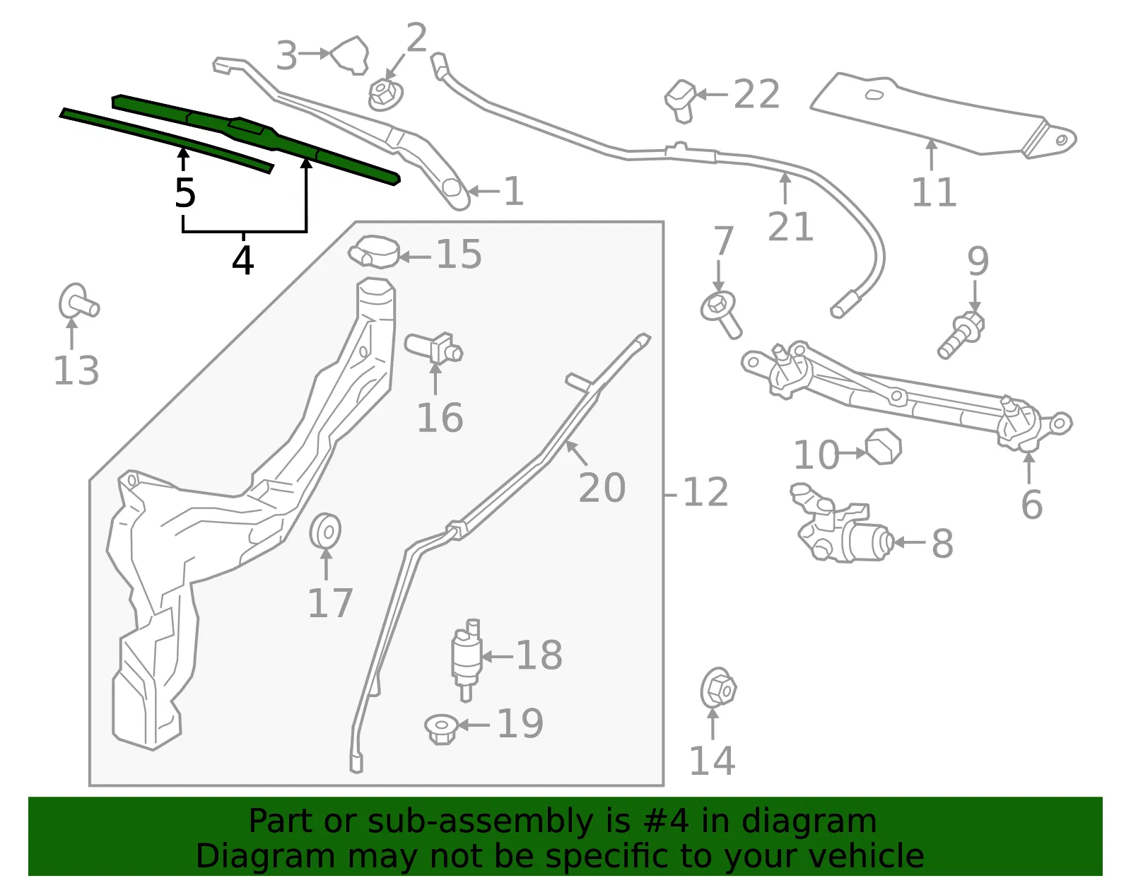 Wiper Blade - GM (26398529) - view 2